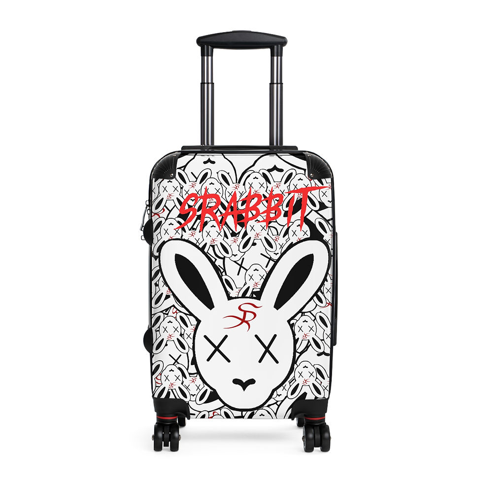 SRabbit carry-on suitcase with graphic design