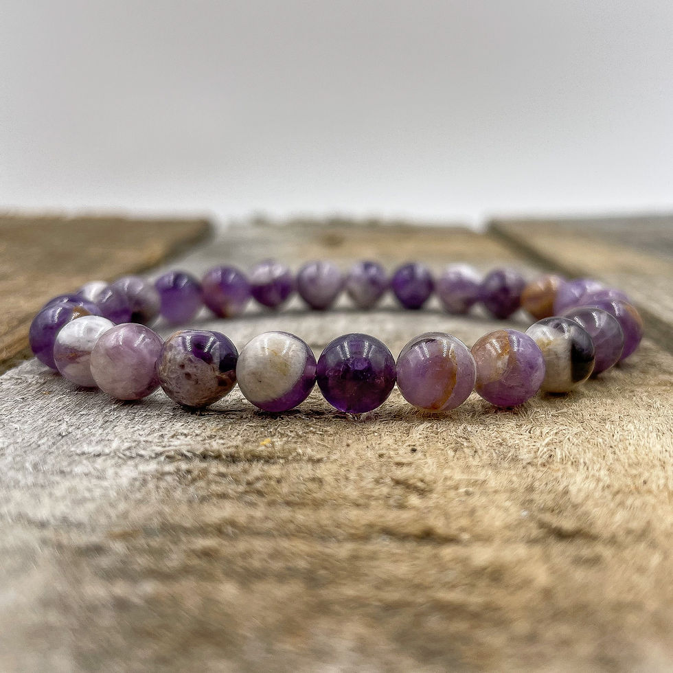 Thumbnail: Product: Union - Purple Amethyst Gemstone bead bracelet