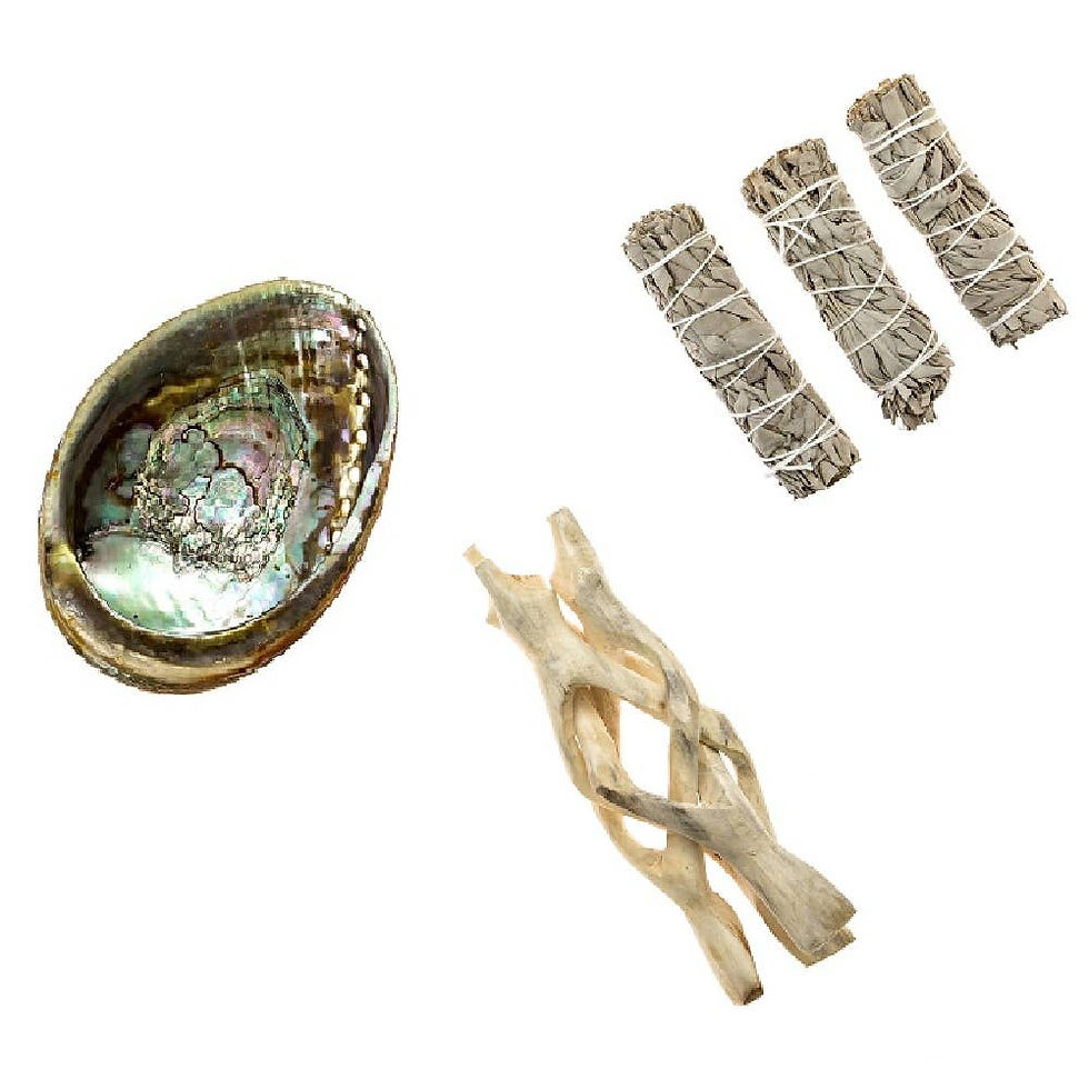 Thumbnail: Product: Abalone Shell Ash Tray/ Wooden Stand / Sage
