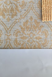 Thibaut damask wallcovering sisal rug