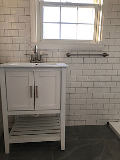 budget bath white subway small white vanity