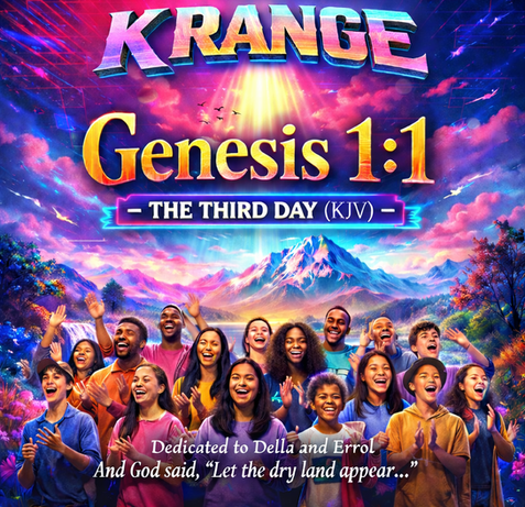 Album Cover for track Genesis One Point One The Third Day by AI collective and band K Range