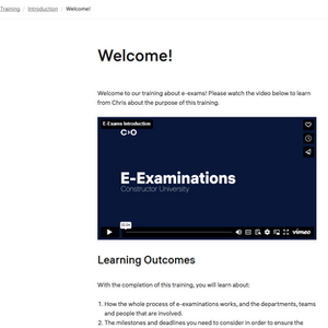 E-Exam Faculty Training