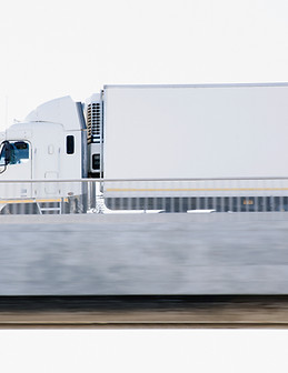 Semi-Truck on Overpass