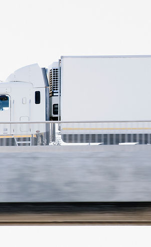 Semi-Truck on Overpass