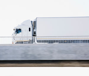 Semi-Truck on Overpass