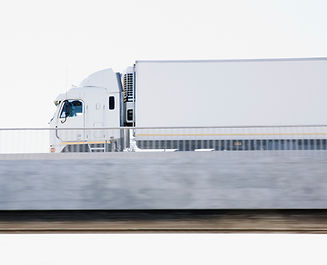 Semi-Truck on Overpass