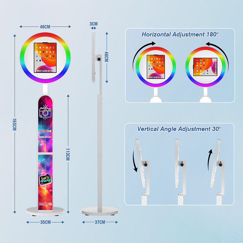 Miniatura: Fotobudka AI na tablet / IPada z podświetleniem LED RGB