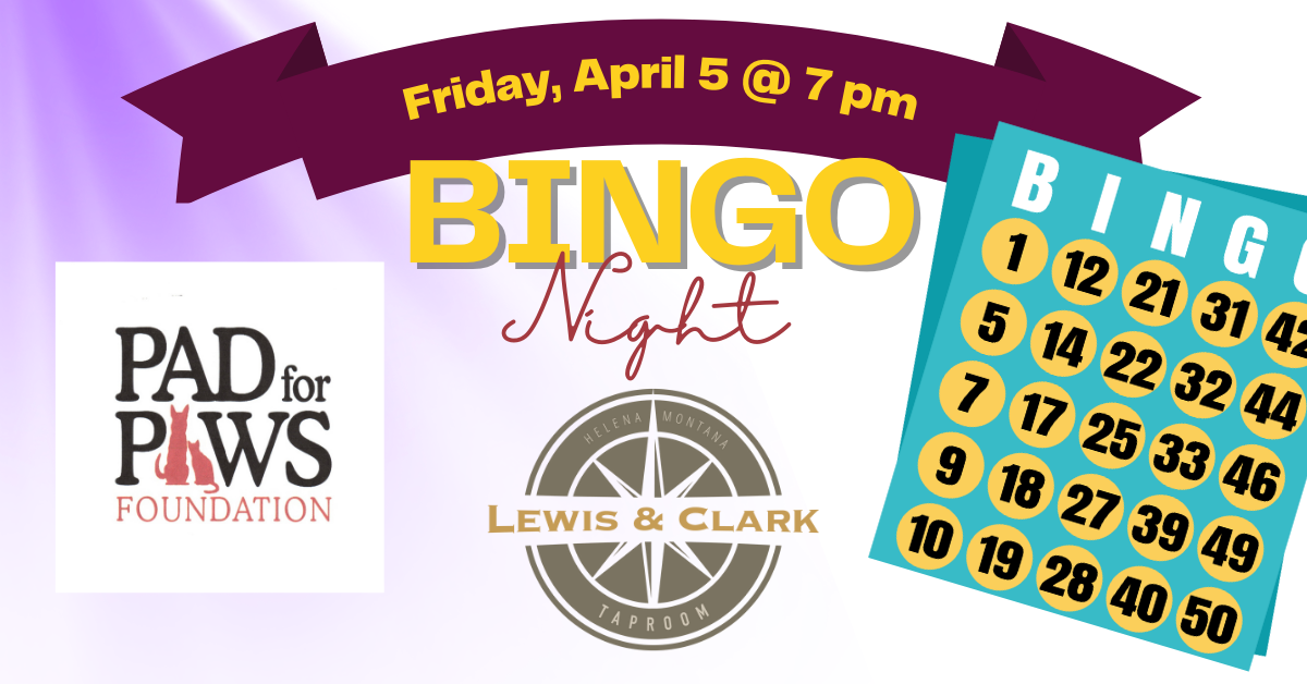 BINGO with Pad for Paws Tap Room