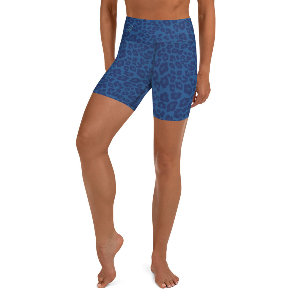 The Wild Yoga Shorts - Wild Blue