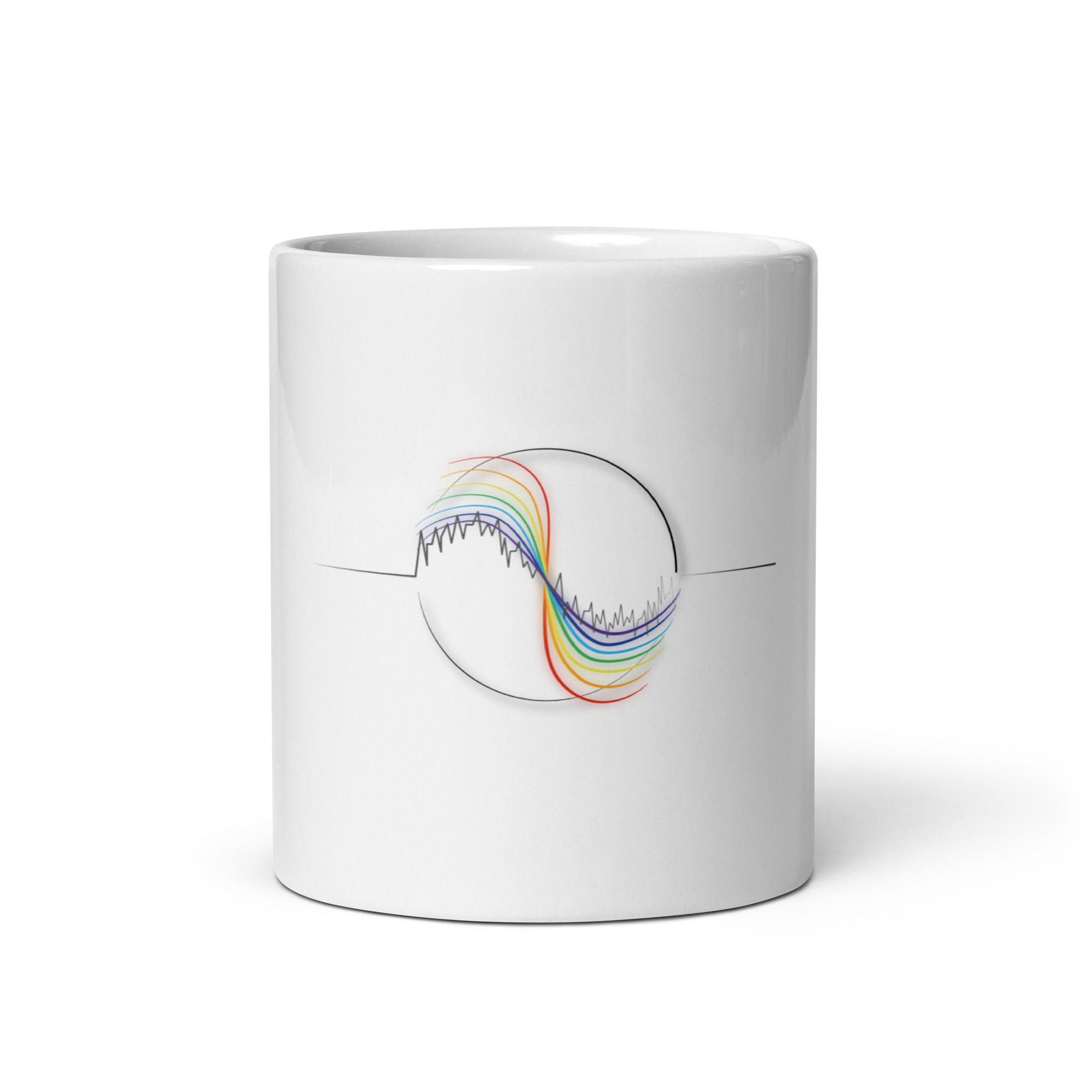 Neue Welt Tasse Peace, Keramik, BPA- und bleifrei Spülmaschinen, Vorderansicht, 325 ml