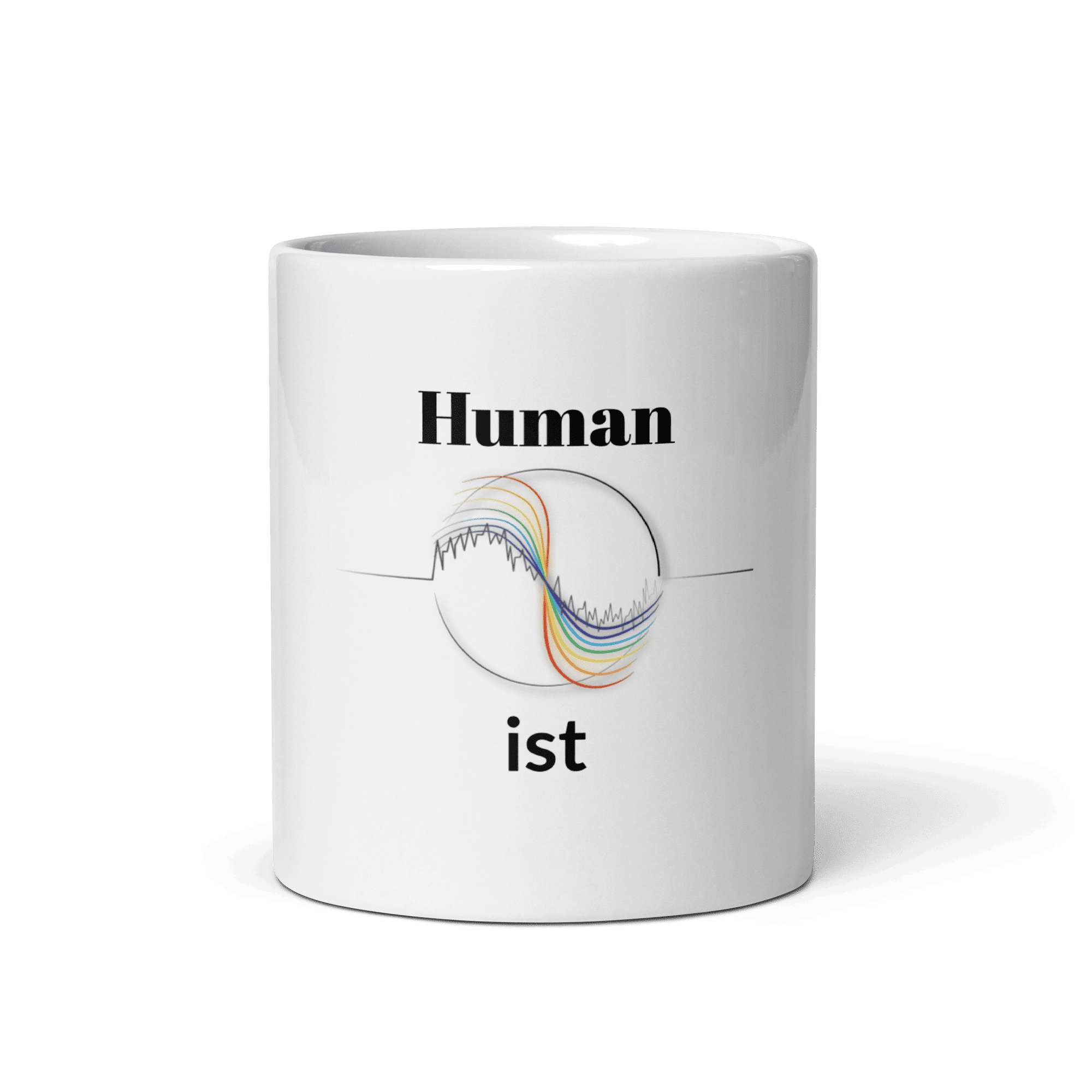 Humanist Tasse, 390 ml, Vorderansicht, Keramik