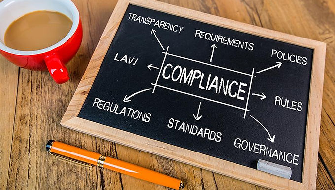 Ilisi Expert Legal Compliance Advisers - a compliance chart on a blackboard