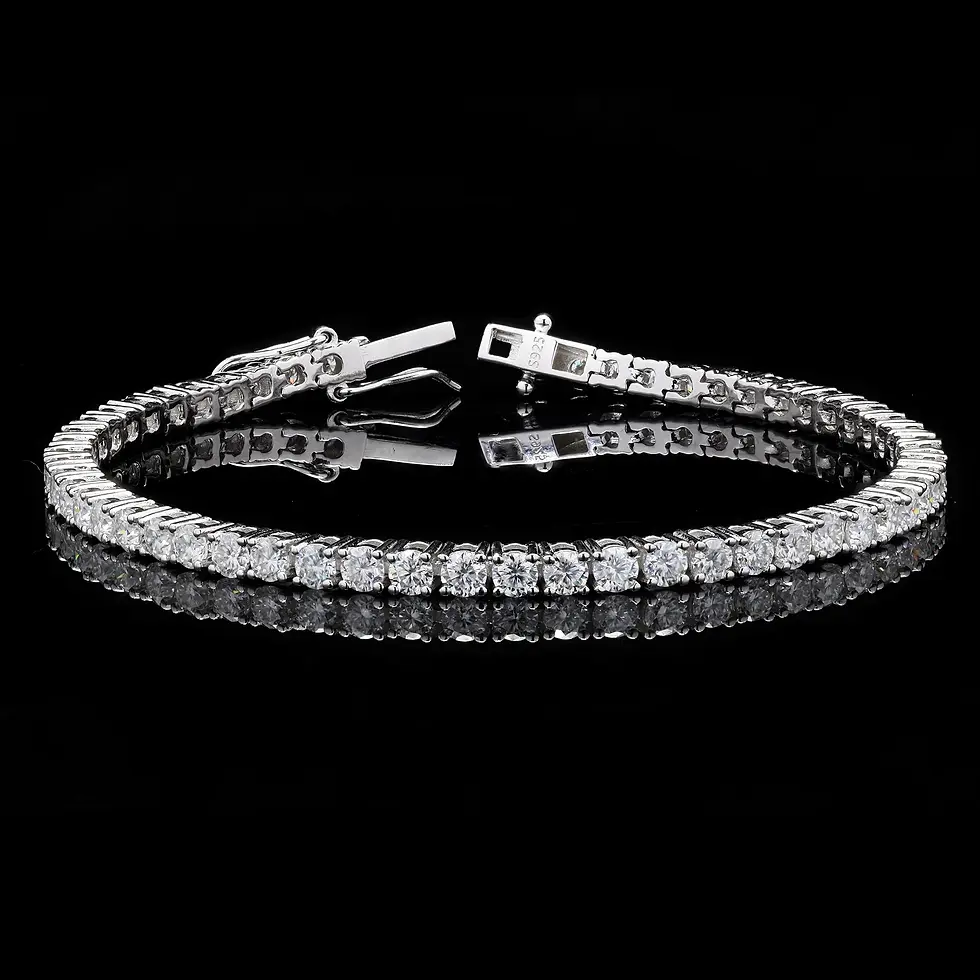 Thumbnail: Eternal Radiance 2Mm Moissanite Tennis Bracelet – Classic Round Cut Design