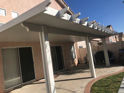Aluminum patio Cover full Shadow in Corona California.