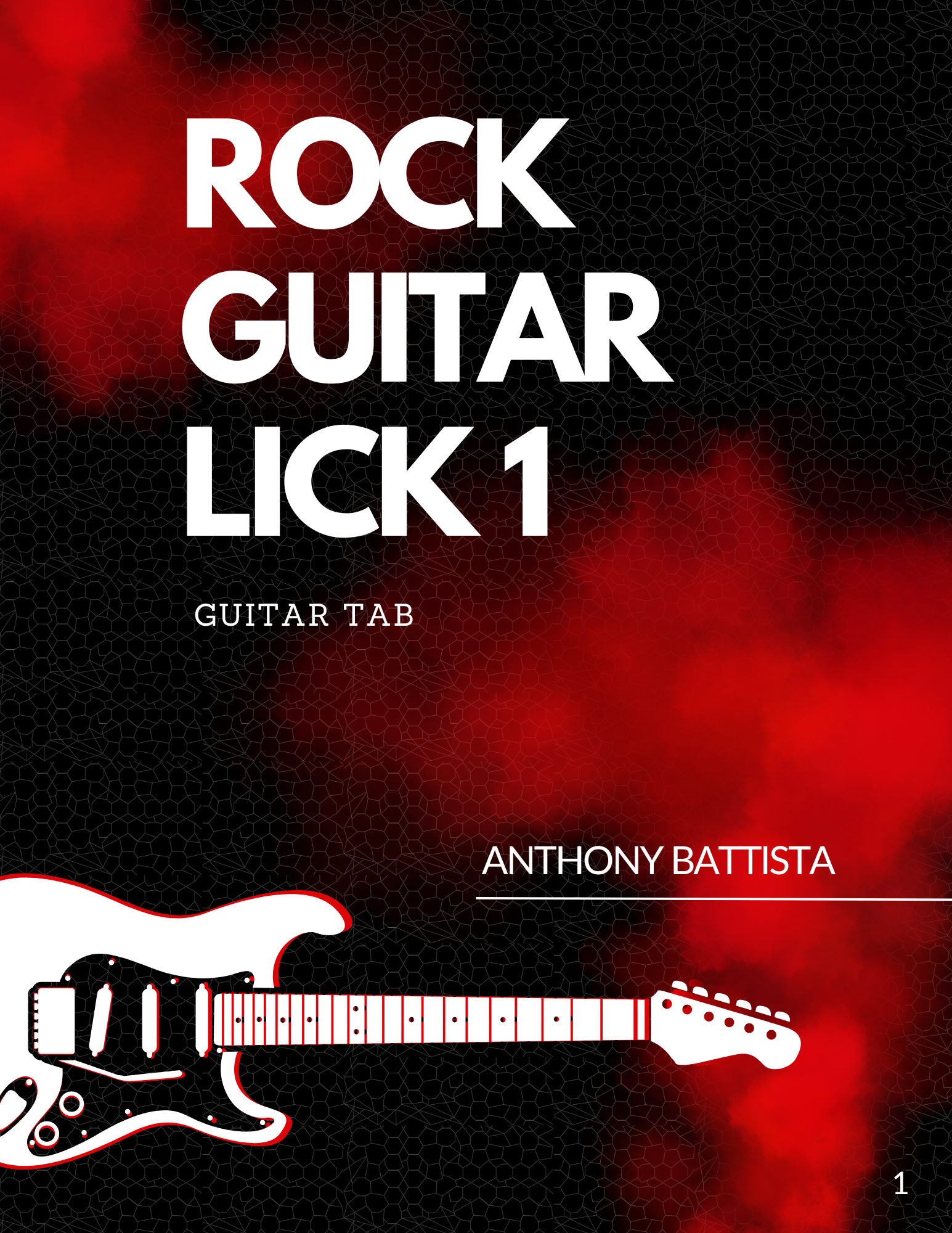 Rock Guitar Lick #1 Package