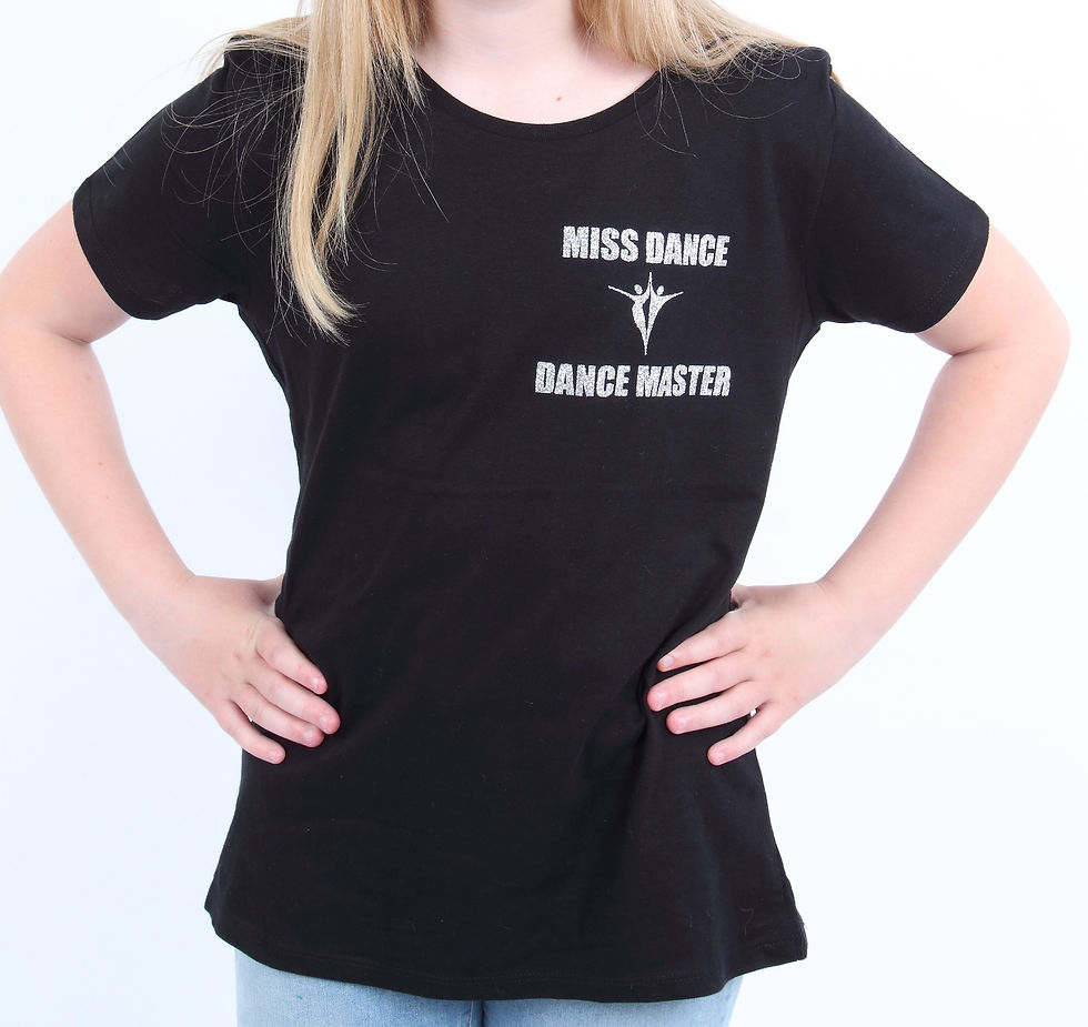 Small Miss Dance Dance Master Logo Ladies T-shirt