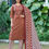 Thumbnail: Brown Sweetheart Neck Silk Women Kurta Set