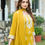 Thumbnail: Mustard Color Silk Blend Women Kurta Suit Set