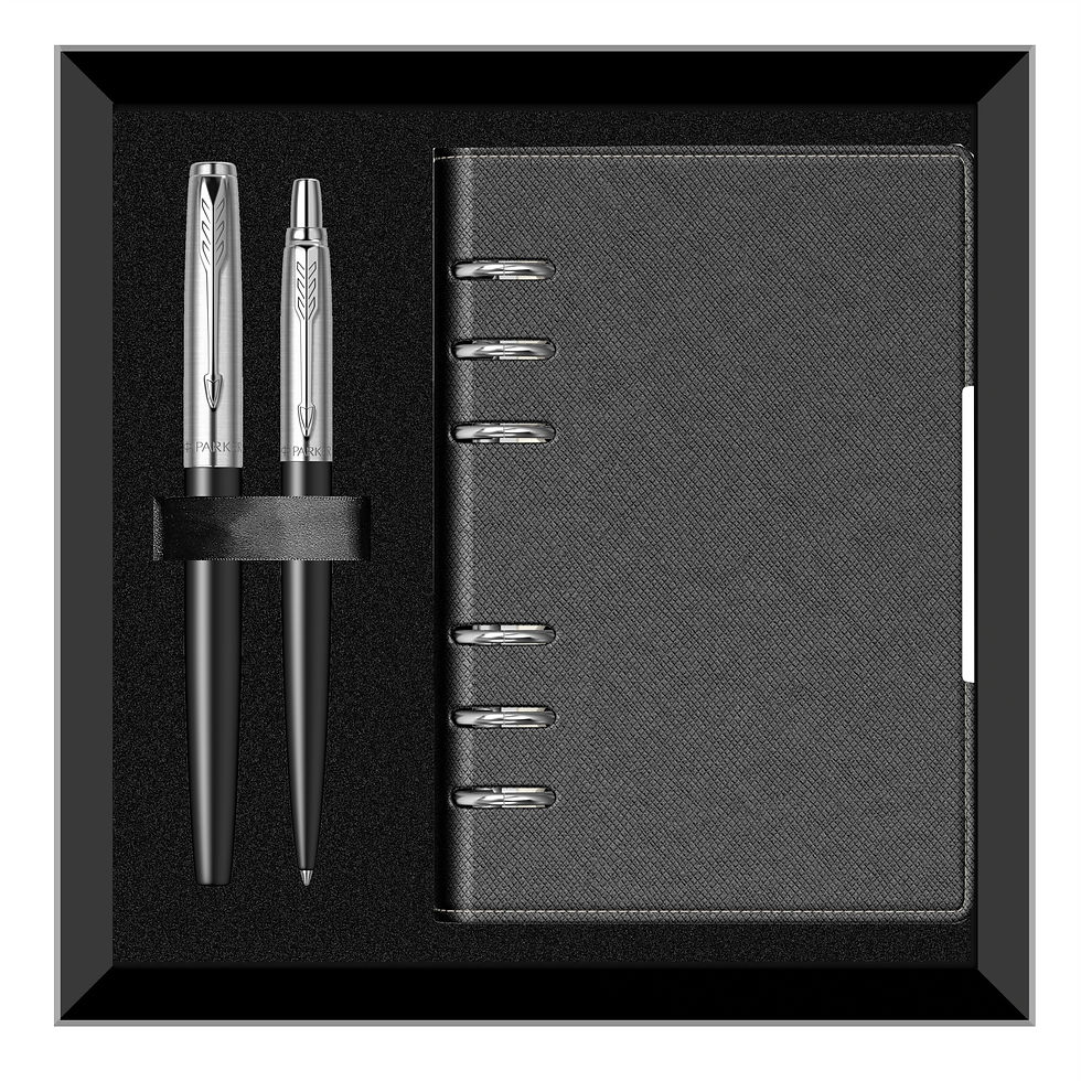 Miniatură: Set Jotter Bond Street Black CT cu Rezerva Pix, Convertor, Calimara, Caseta B6