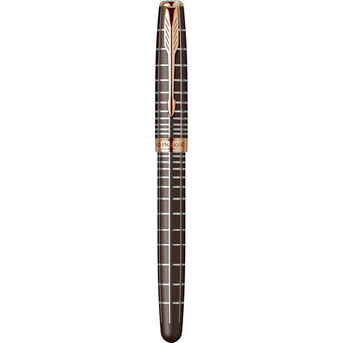 Miniatură: Stilou Parker Sonnet Dark Brown Laque PGT in Caseta  cu Organizer B6