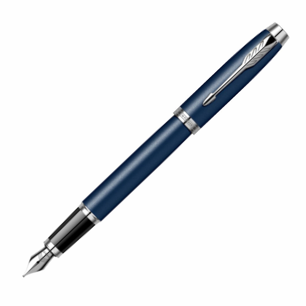 Miniatură: Set Stilou Pix IM Royal Matte Blue CT in cutie, ambalaj si etui Parker