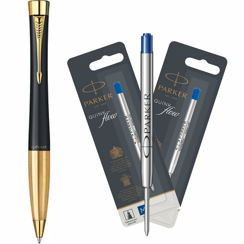 Miniatură: Parker Urban Muted Black GT Stilou,Pix,Etui,Mina,Convertor,Calimara,Punga