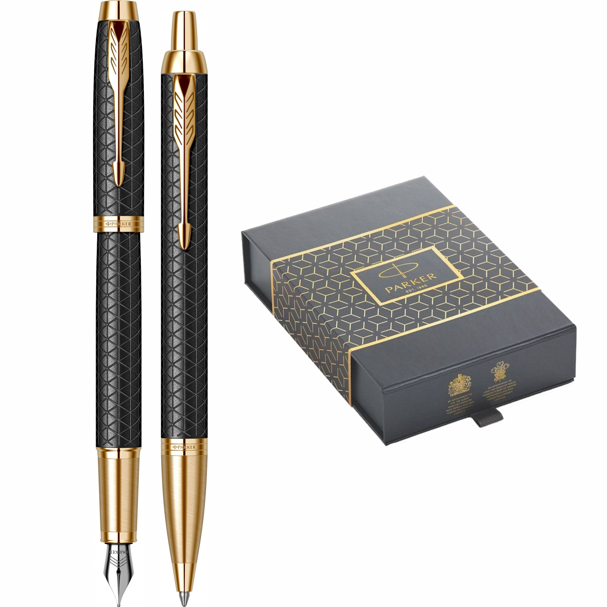 Set Stilou Pix IM Royal Premium Black/ Gold GT in Cutie Duo Parker