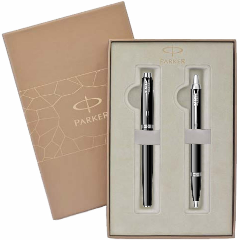 Miniatură: Set Stilou Pix IM Royal Black Lacquer CT in cutie Premium Duo Parker