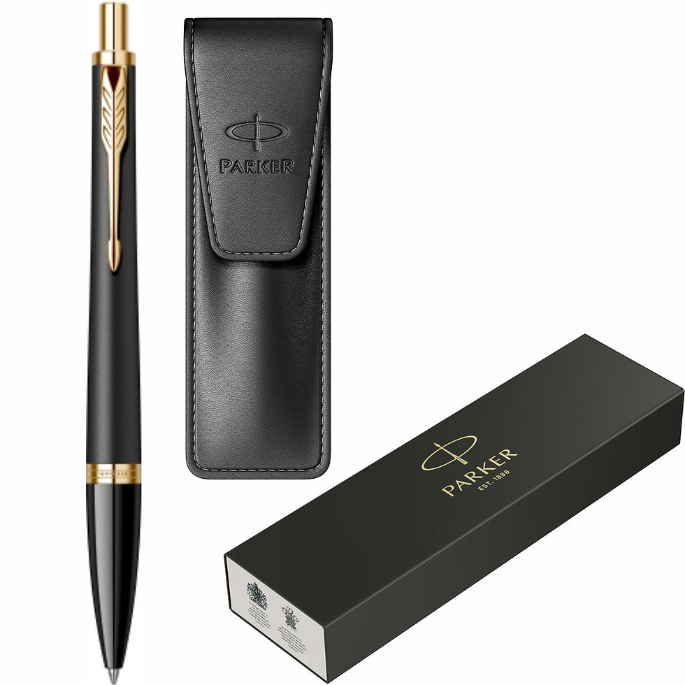 Miniatură: Pix Urban Royal Muted Black GT cu Etui Leather Black