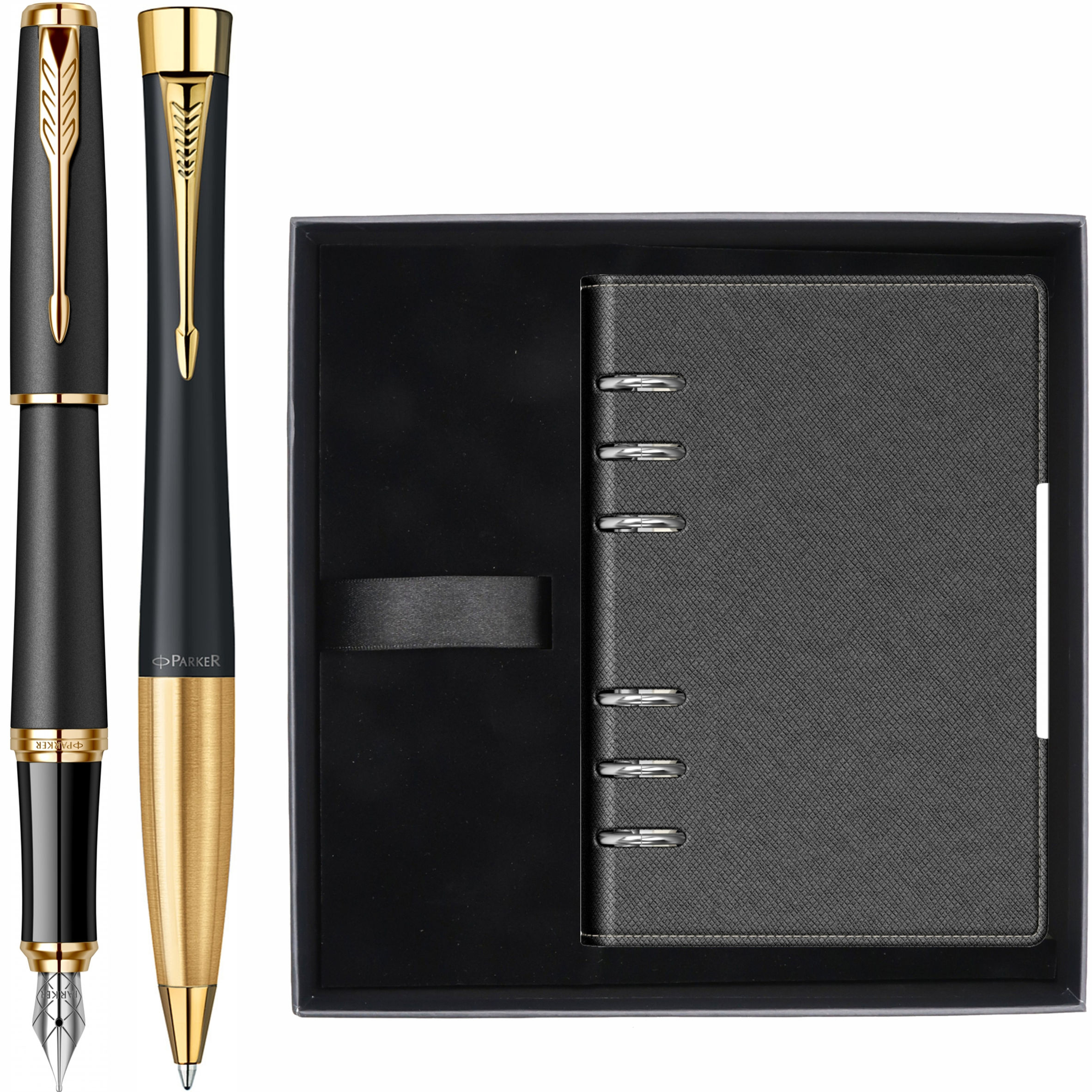 Set Stilou Pix Urban Muted Black GT in Cutie cu Organizer B6