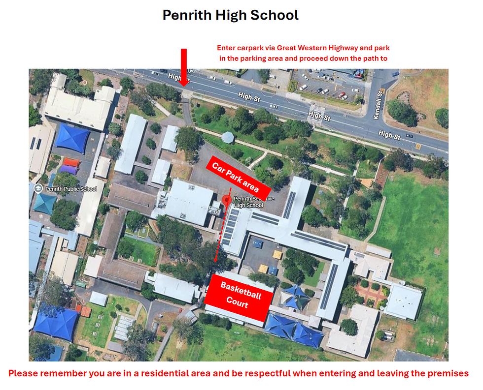 Penrith High School map
