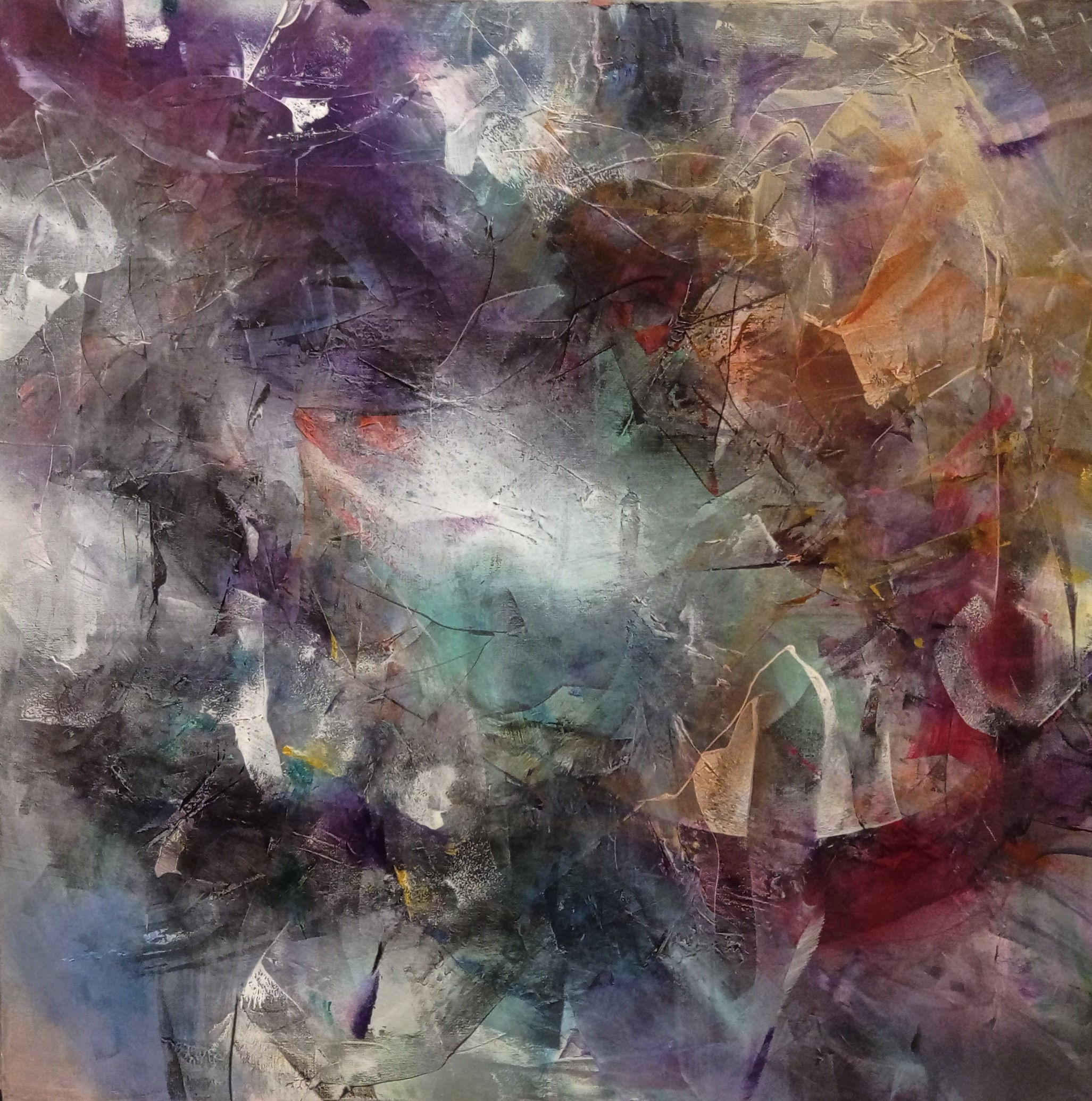 908 acrylique sur toile 50x50cm