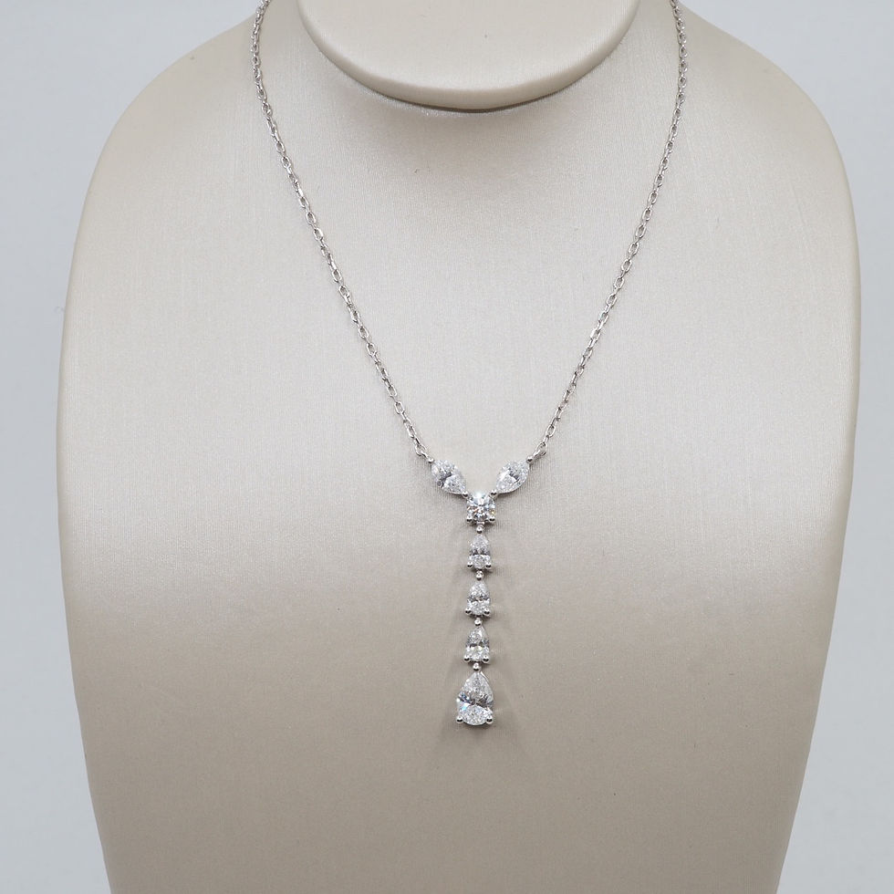 Miniature : Pendentif diamants poires