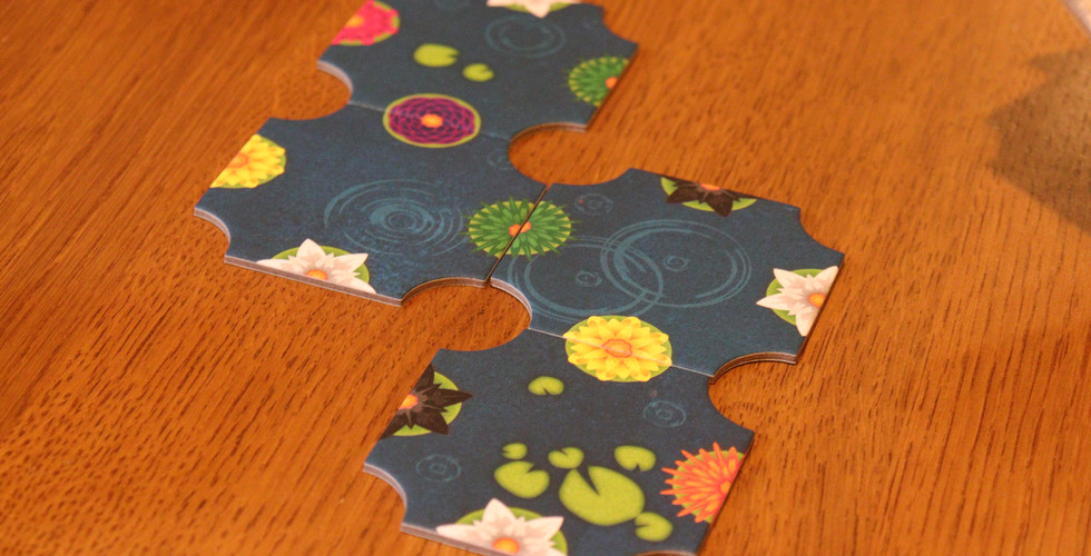 Four tiles played in the game a gentle rain