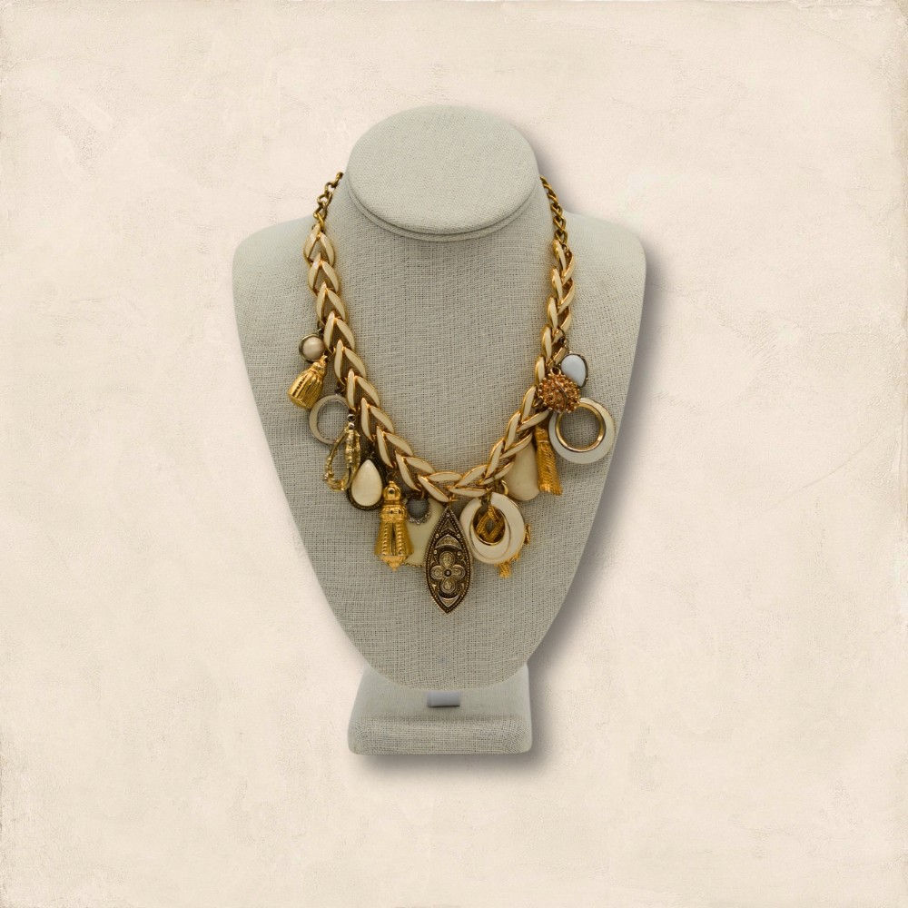 Ivory Colored Charm Necklace