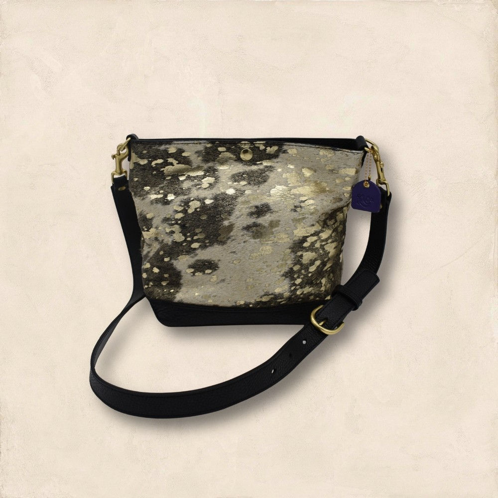 Medium Gold Hair on Shoulder Bag