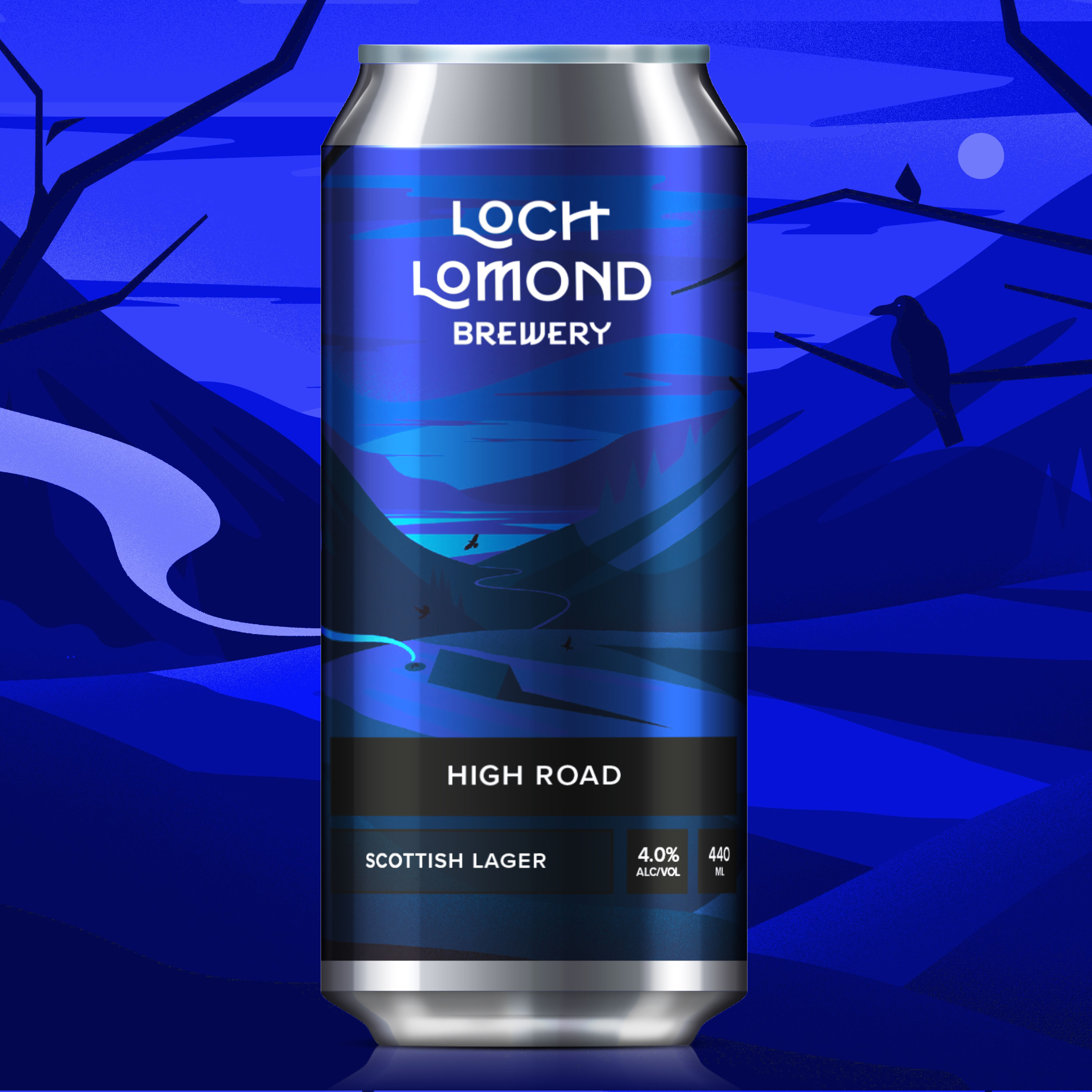 High Road - 4% Scottish Lager 12 x 440ml