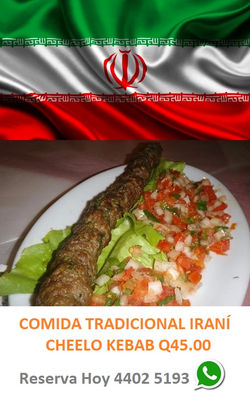 ANUNCIO COMIDA IRANI