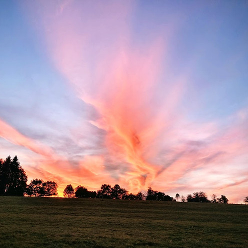 PHOTO DE PAYSAGE AVEC UN JOLI COUCHÉDE SOLEIL