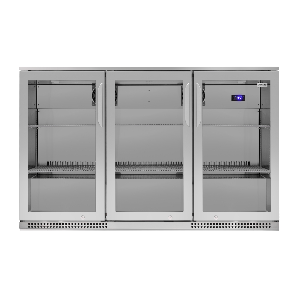SnoMaster Upright Beverage Display Cooler – SMBC-300SS – 300L – Stainless Steel – product image