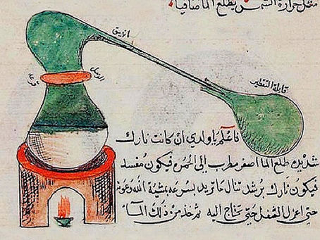 LA NASCITA DELL'ALAMBICCO E L'ALCHIMIA ARABA