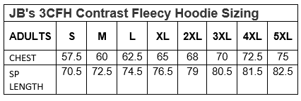 Thumbnail: JB's 3CFH Adults Contrast Fleecy Hoodie