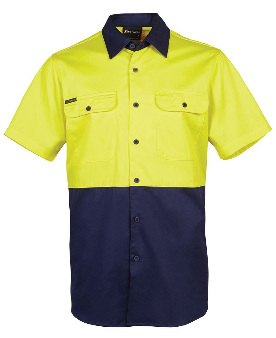 JB's Hi Vis S/S 150G Work Shirt 6HWSS