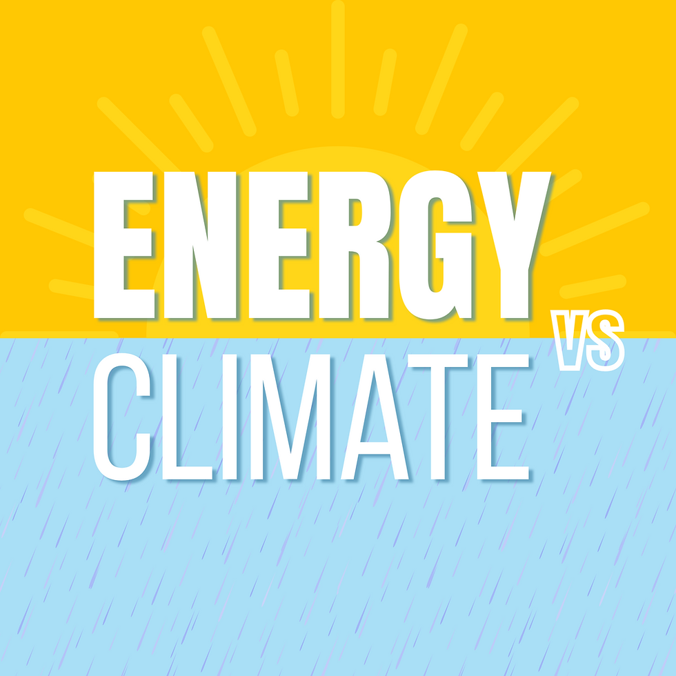 Energy vs. Climate podcast cover art, a Bespoke Podcasts client project