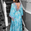 Thumbnail: MALKESH TURQUOISE AND PINK BOHO LONG DRESS