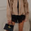 Thumbnail: ASPEN beige faux suede Jacket 