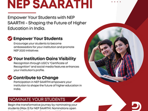 Empower Your Students with NEP SAARTHI: Be a Catalyst in Transforming Higher Education in India