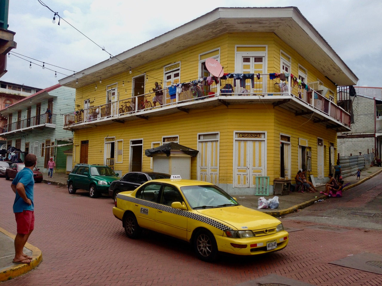 a block away from the barrio