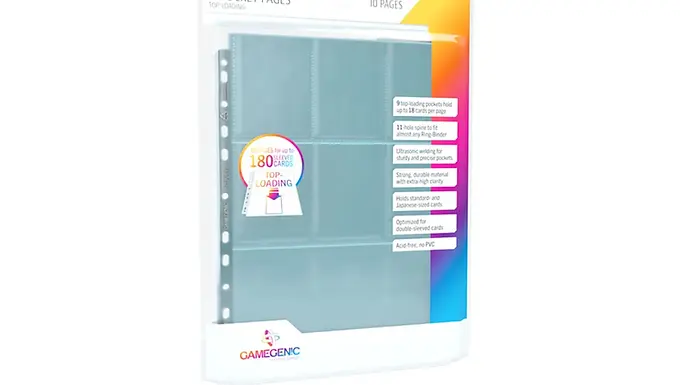 Gamegenic Ultrasonic 9-Pocket Pages Toploading (10)